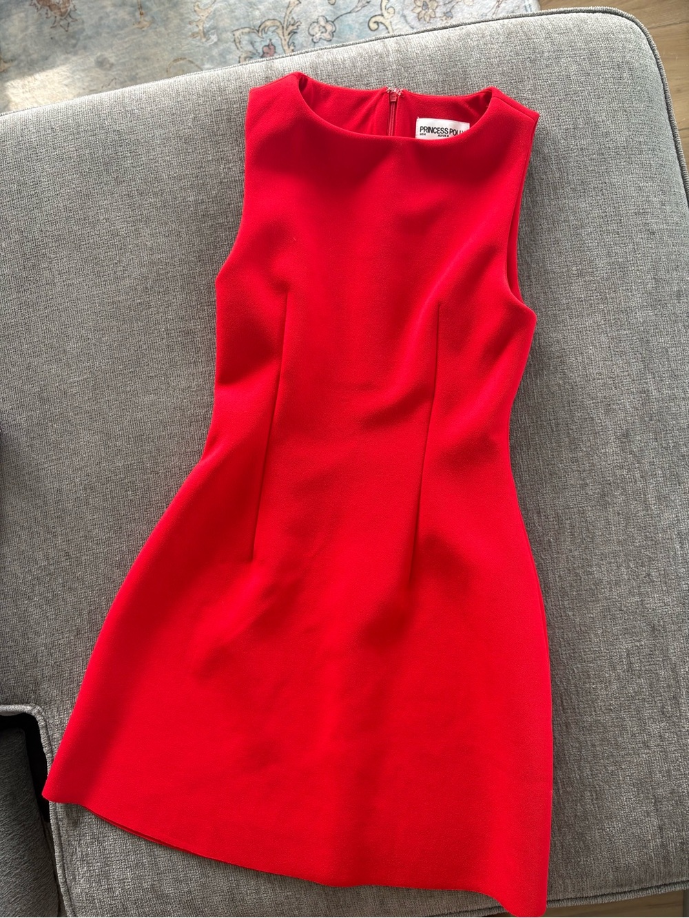 Princess Polly Bright Red Sleeveless Mini Sheath Dress